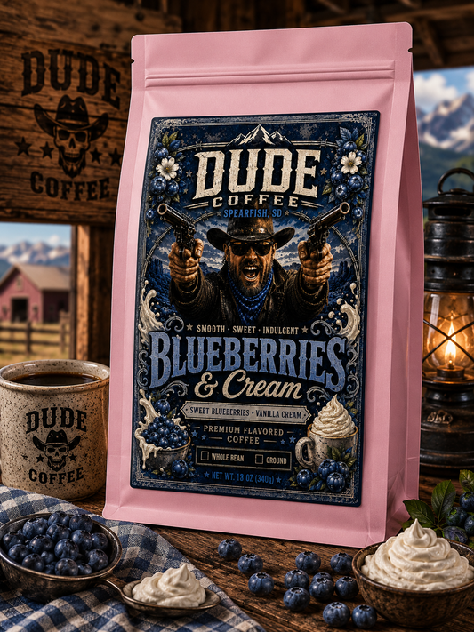 Blueberries & Cream | 1 lb Flavored Coffee